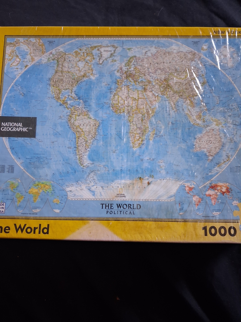 National Geographic Puzzle Box — Black & Yellow Packaging